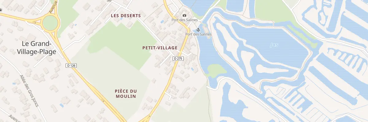 Plan du 9001 Rue des Anciennes Salines au Grand-Village-Plage