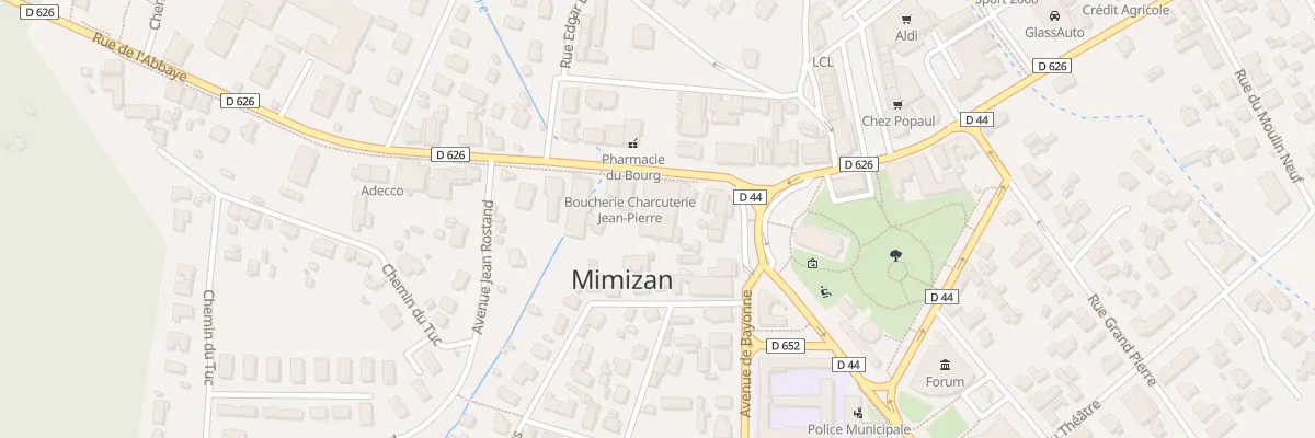 Plan du 3 Rue de l’Abbaye à Mimizan