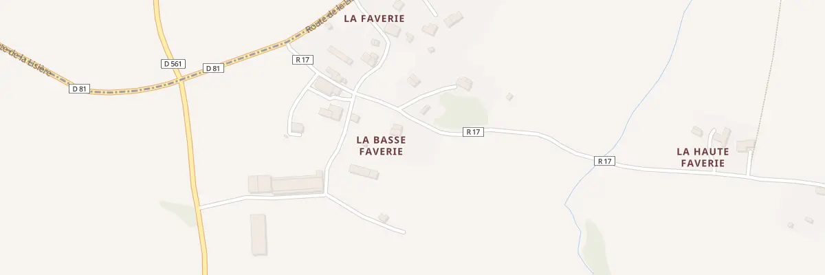 Plan du 8 La Basse Faverie à La Chaise-Baudouin