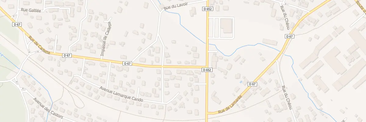 Plan du 2 Rue de Cadette à Mimizan