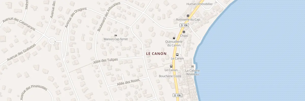 Plan du 25 Bd des Mimosas Canon à Lège-Cap-Ferret