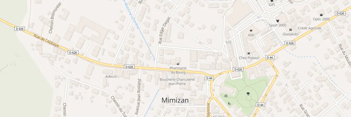 Plan du 8B Rue de l’Abbaye à Mimizan