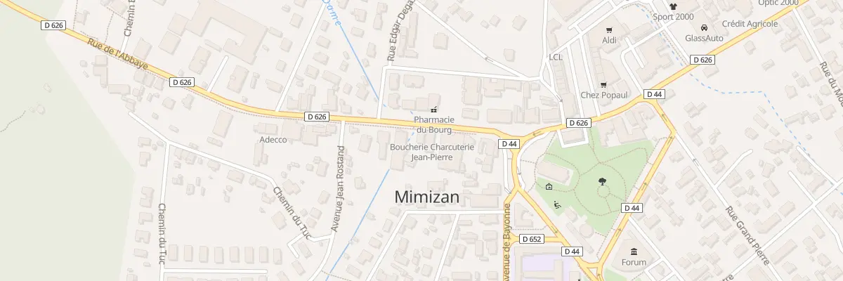 Plan du 7B Rue de l’Abbaye à Mimizan