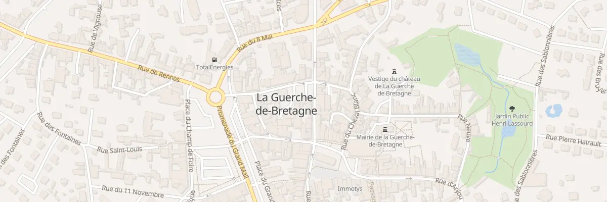 Plan du 1 Place Duguesclin à La Guerche-de-Bretagne