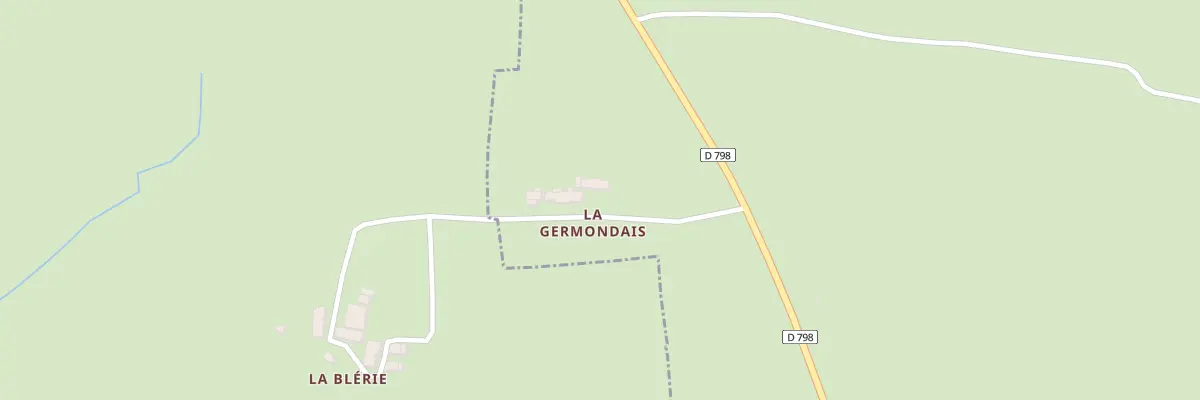 Plan du 17 La Germondais à Parigné