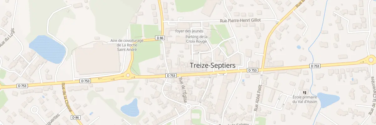 Plan du 16 Rue de la croix rouge à Treize-Septiers