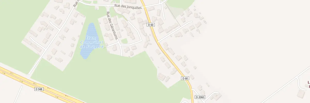 Plan du 2 Rue des roses à Fougeré
