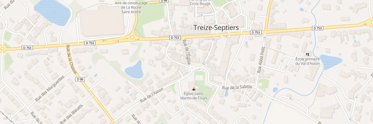 Plan du 8 Rue de l’église à Treize-Septiers