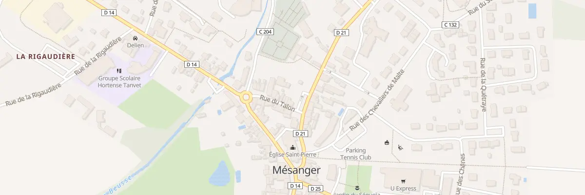Plan du 22 Rue de Talon à Mésanger