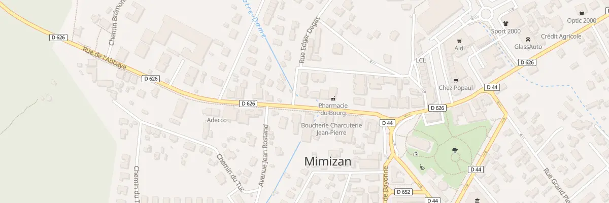 Plan du 8T Rue de l’Abbaye à Mimizan