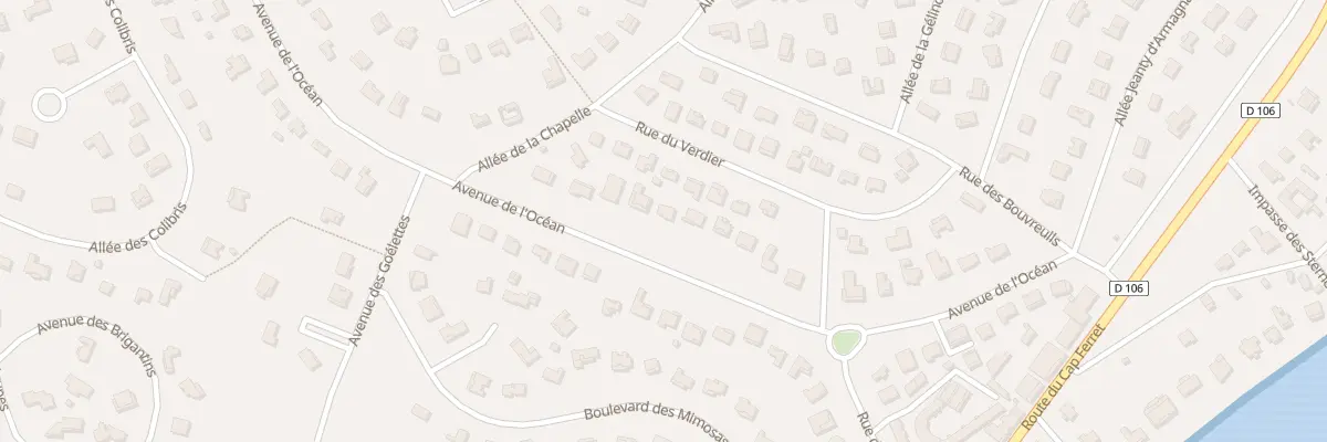 Plan du 23 Av de l’Océan Piraillan à Lège-Cap-Ferret
