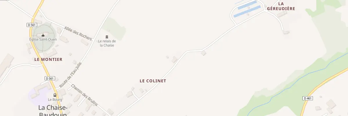 Plan du 9 Le Colinet à La Chaise-Baudouin