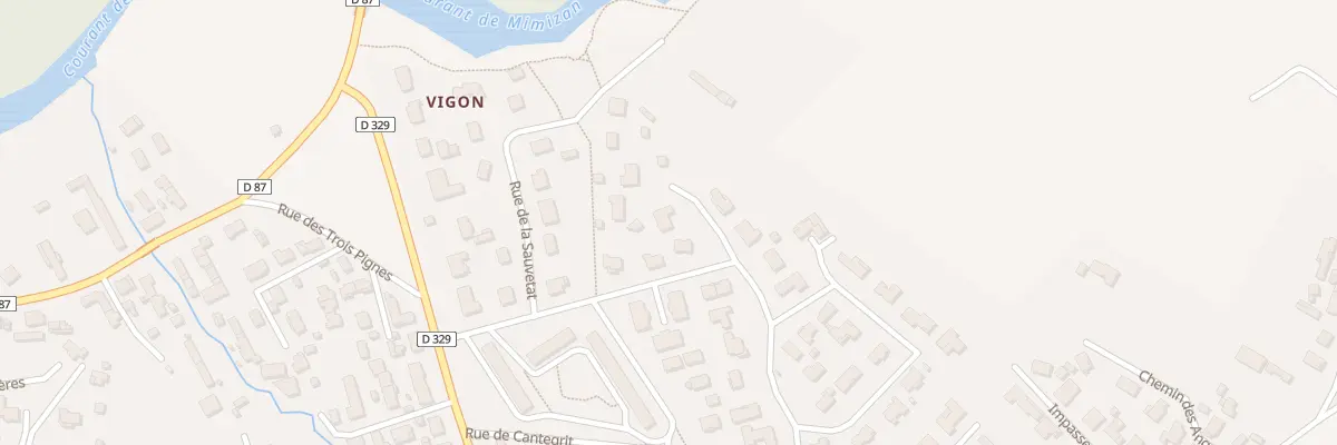 Plan du 1 Imp de la Canelle à Mimizan