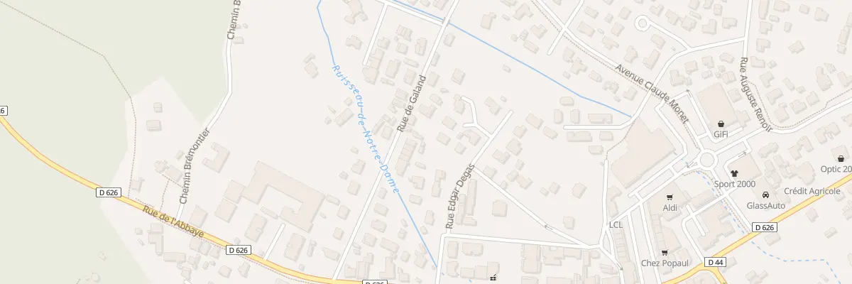 Plan du 14 Rue de Galand à Mimizan