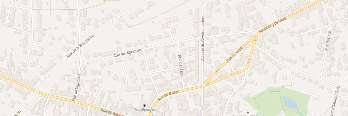 Plan du 3 Rue des Lices à La Guerche-de-Bretagne