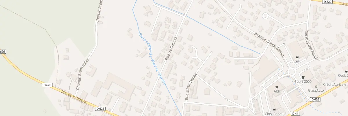 Plan du 16 Rue de Galand à Mimizan