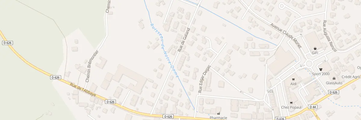 Plan du 10 Rue de Galand à Mimizan