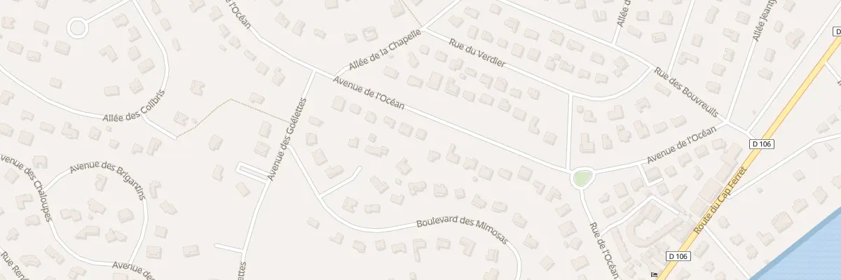 Plan du 30 Av de l’Océan Piraillan à Lège-Cap-Ferret