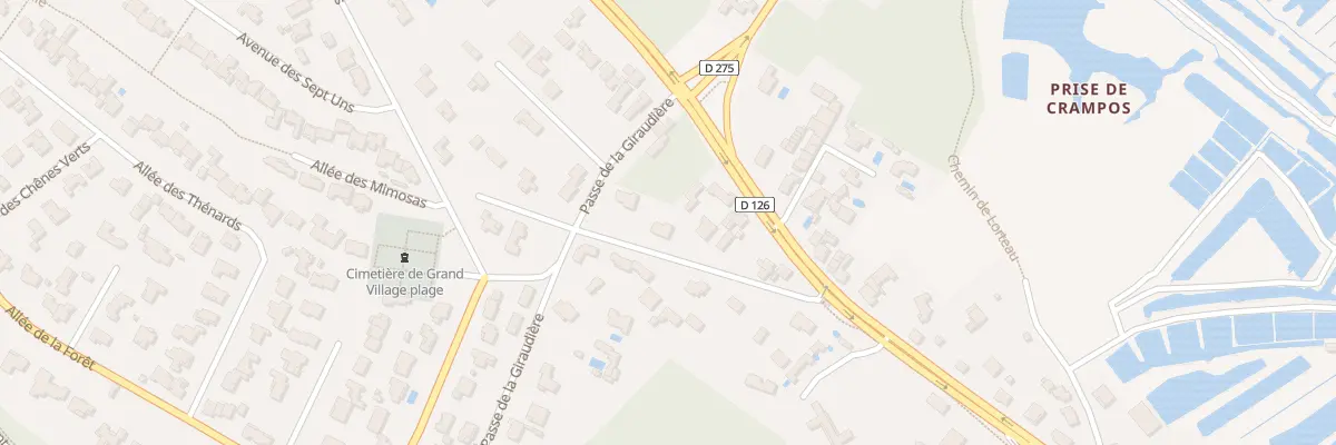 Plan du 3 Rue de la Sablière au Grand-Village-Plage