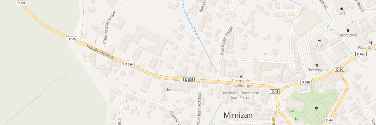 Plan du 2 Rue de Galand à Mimizan