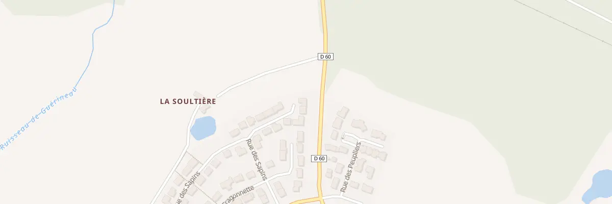 Plan du 1 Rue des sapins à Fougeré