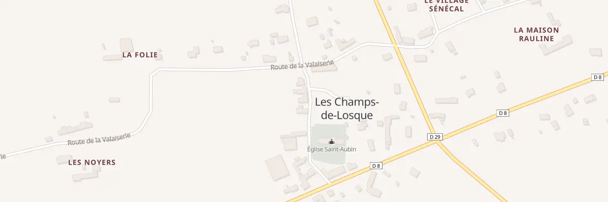 Plan du 5003 Le Bourg - Chps de Losque à Remilly Les Marais