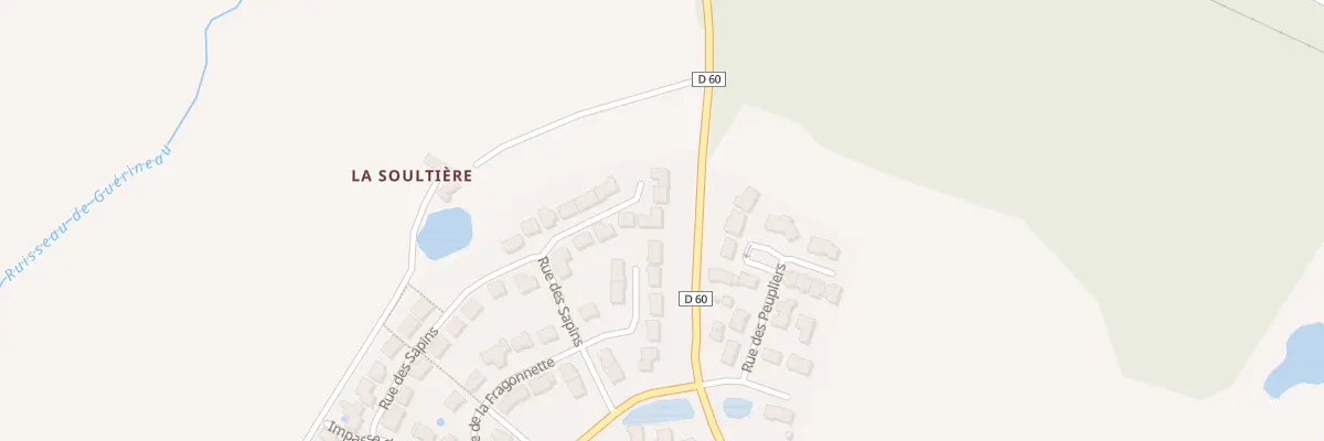 Plan du 5 Rue des sapins à Fougeré