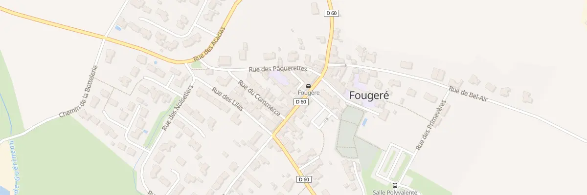 Plan du 62 Rue de la forêt à Fougeré