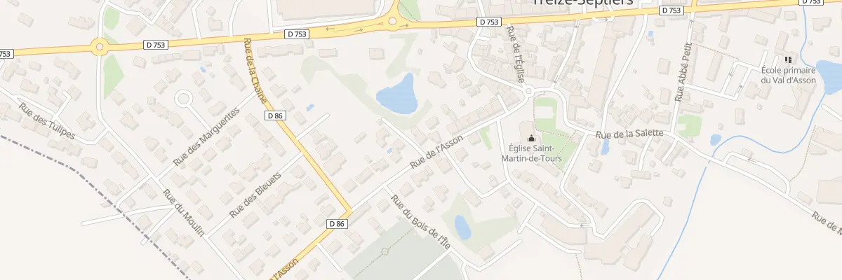 Plan du 14T Rue de l’asson à Treize-Septiers