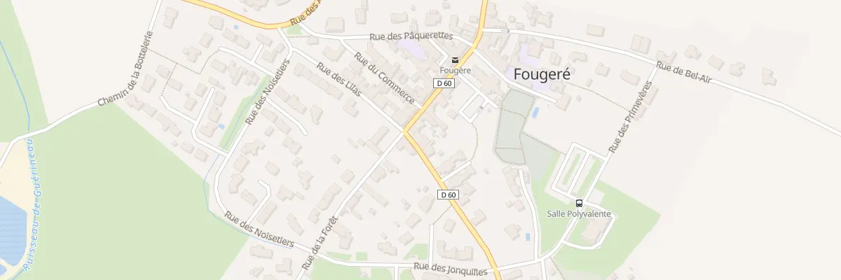 Plan du 3 Rue des roses à Fougeré