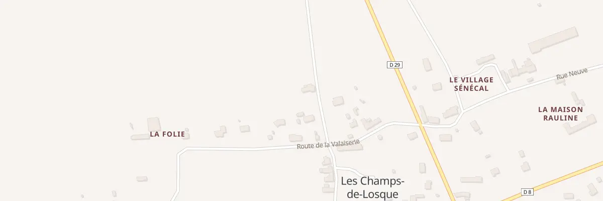Plan du 281 Rte des Ifs -Les Champs de Los à Remilly Les Marais