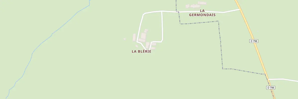 Plan du 1 La Blérie au Châtellier