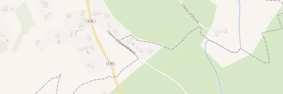 Plan du 7487 Olhonce à Caro