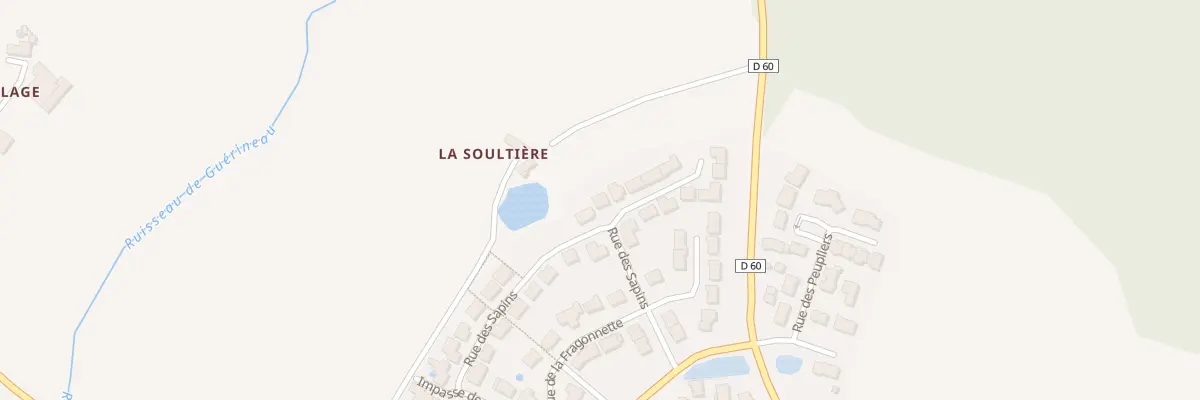 Plan du 10 Rue des sapins à Fougeré