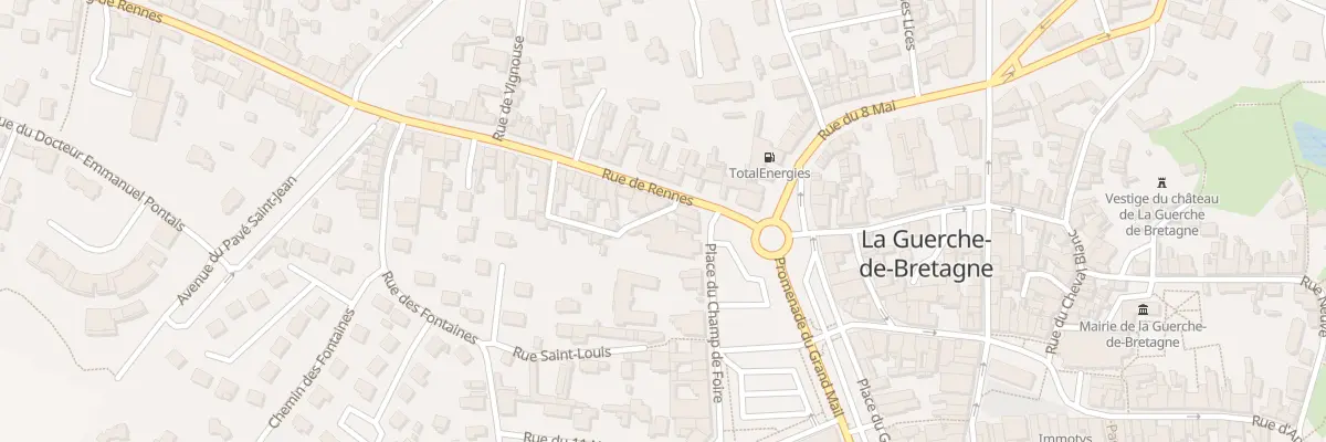 Plan du 1 Rue de Rennes à La Guerche-de-Bretagne
