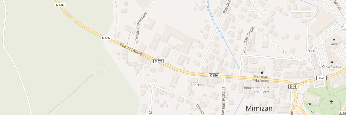 Plan du 16B Rue de l’Abbaye à Mimizan