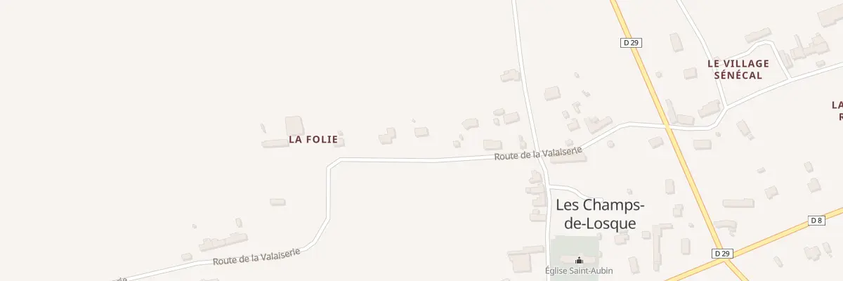 Plan du 5029B Le Bourg - Chps de Losque à Remilly Les Marais