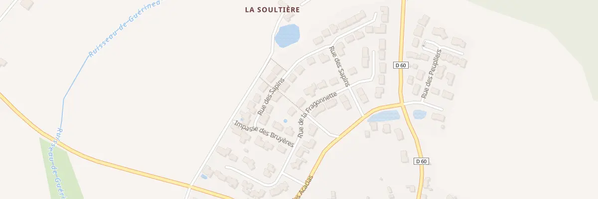 Plan du 3 Rue de la fragonnette à Fougeré