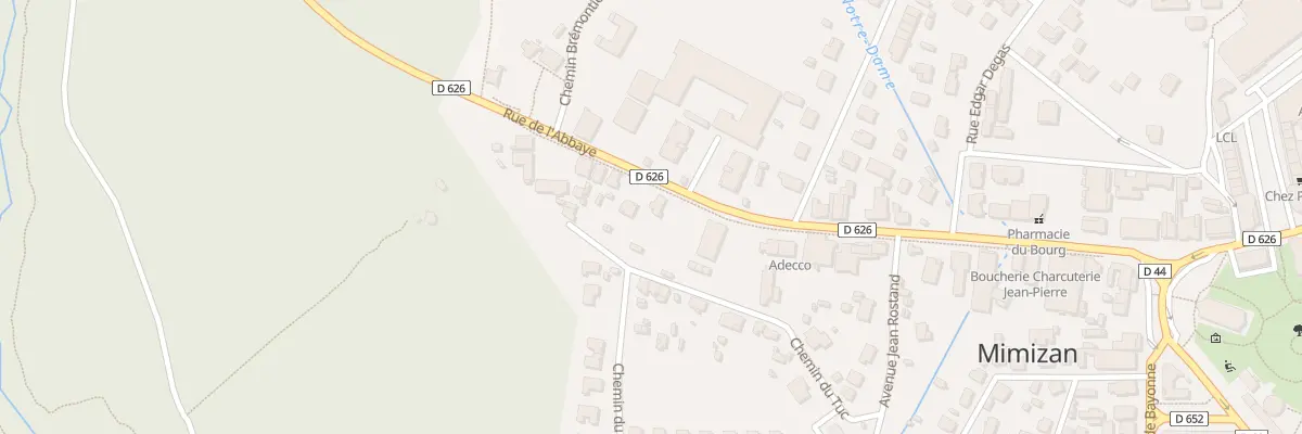 Plan du 27 Rue de l’Abbaye à Mimizan