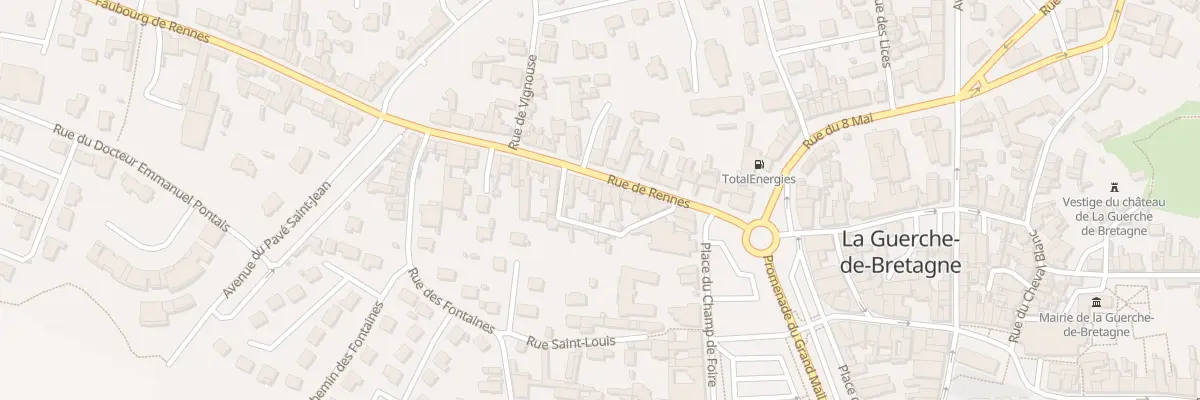 Plan du 13 Rue de Rennes à La Guerche-de-Bretagne