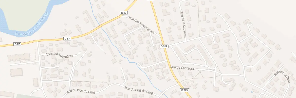Plan du 2 Imp Ricard à Mimizan
