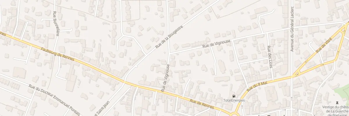 Plan du 13 Rue de Vignouse à La Guerche-de-Bretagne