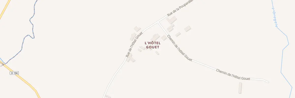 Plan du 5049 Hotel Gouet au Mesnil-Eury