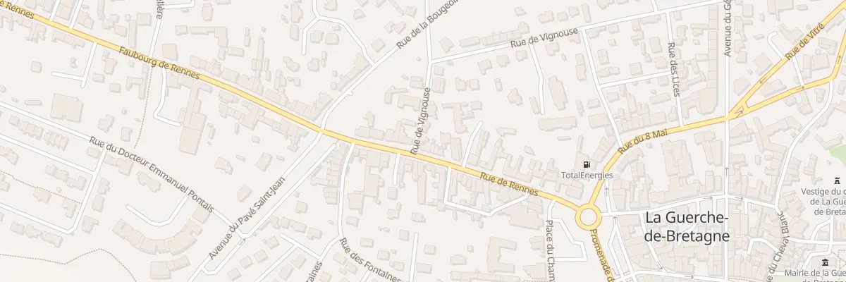Plan du 21 Rue de Vignouse à La Guerche-de-Bretagne