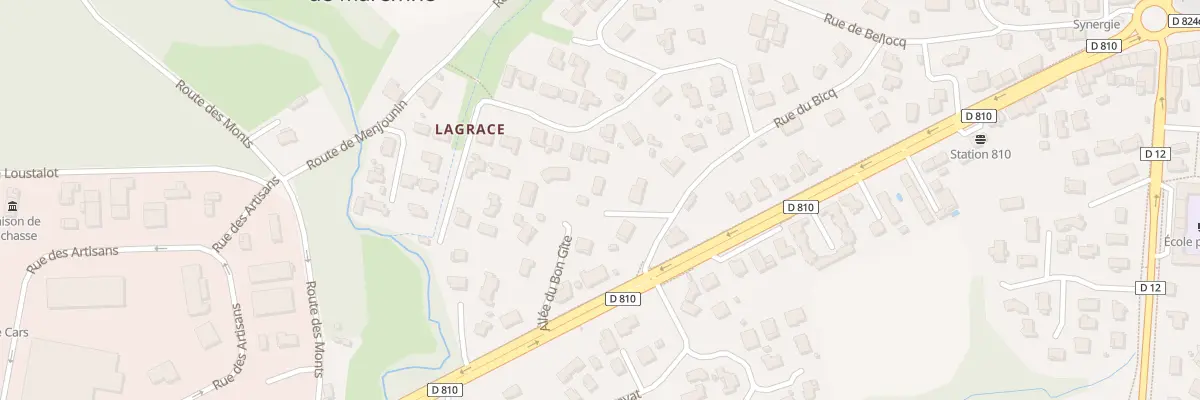 Plan du 1B All de Plaisance à Saint-Geours-de-Maremne