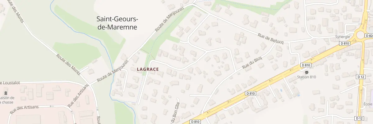 Plan du 2 All du Moulin Neuf à Saint-Geours-de-Maremne