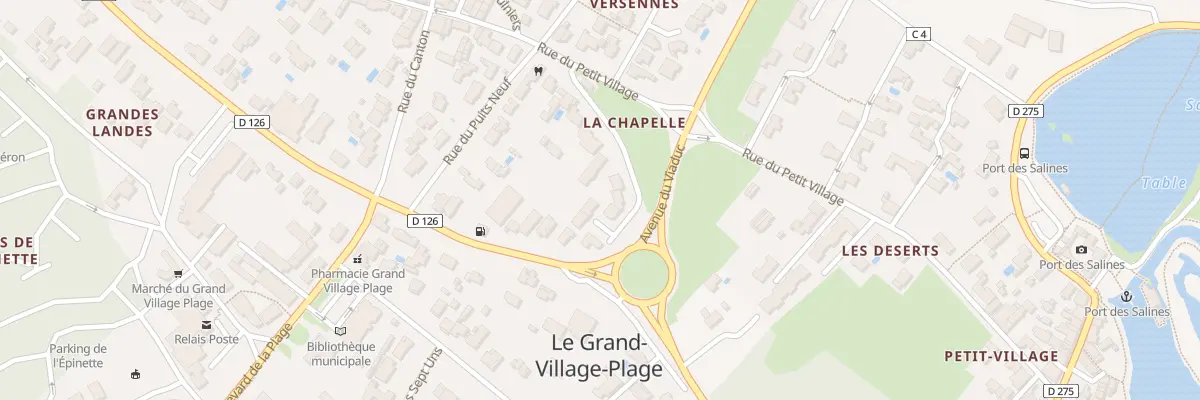 Plan du 12F Che de la Chapelle au Grand-Village-Plage