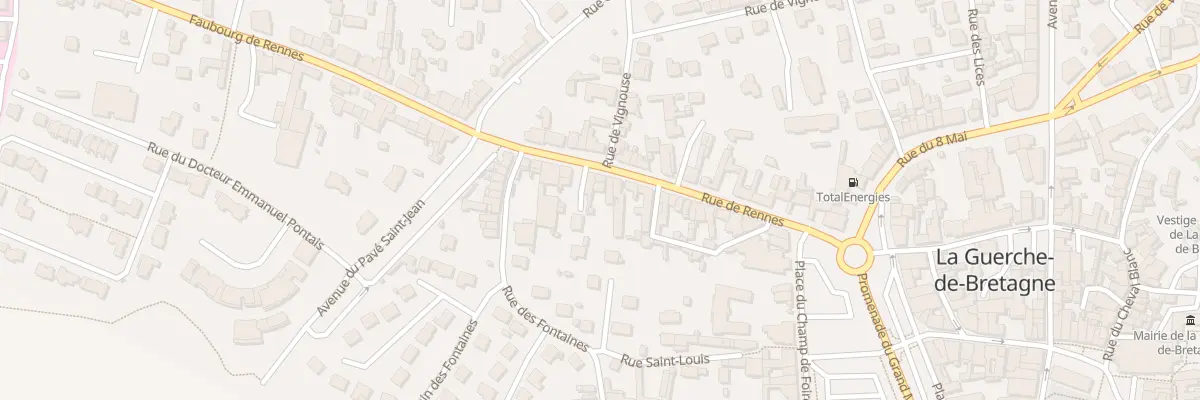 Plan du 9003 Rue de Rennes à La Guerche-de-Bretagne