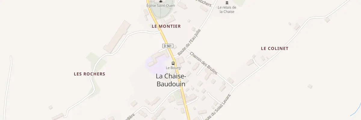 Plan du 12 Rue Baudouin de Mosles à La Chaise-Baudouin