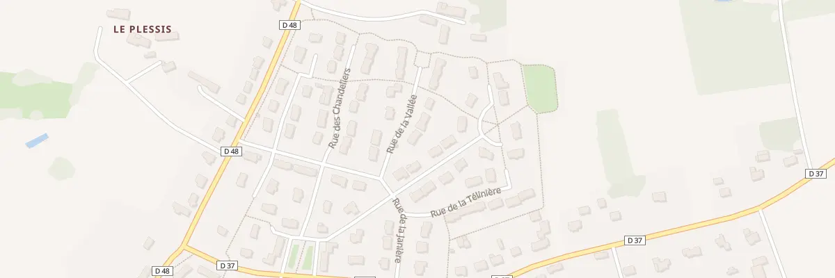 Plan du 1 Rue de la Vallée à Domalain